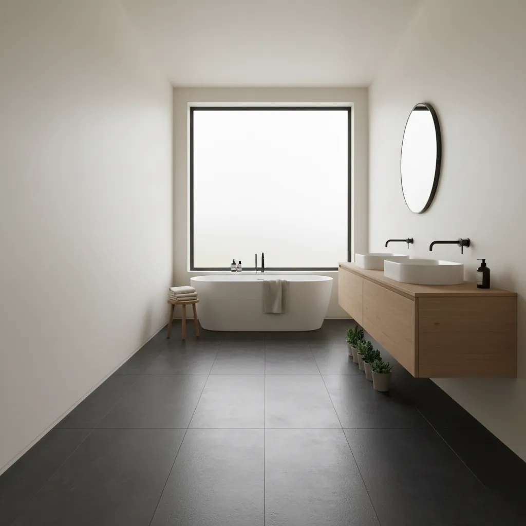 Dark Grey Bathroom Floor Materials Compared