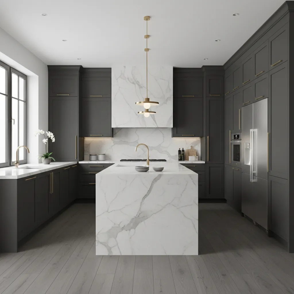 Kitchen Hardware Trends Designers Use With Dark Cabinets