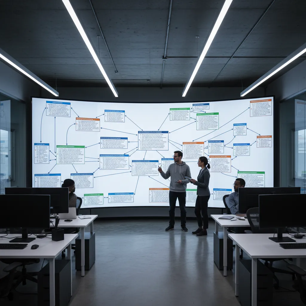 Diagrama de relaciones entre tablas en una base de datos