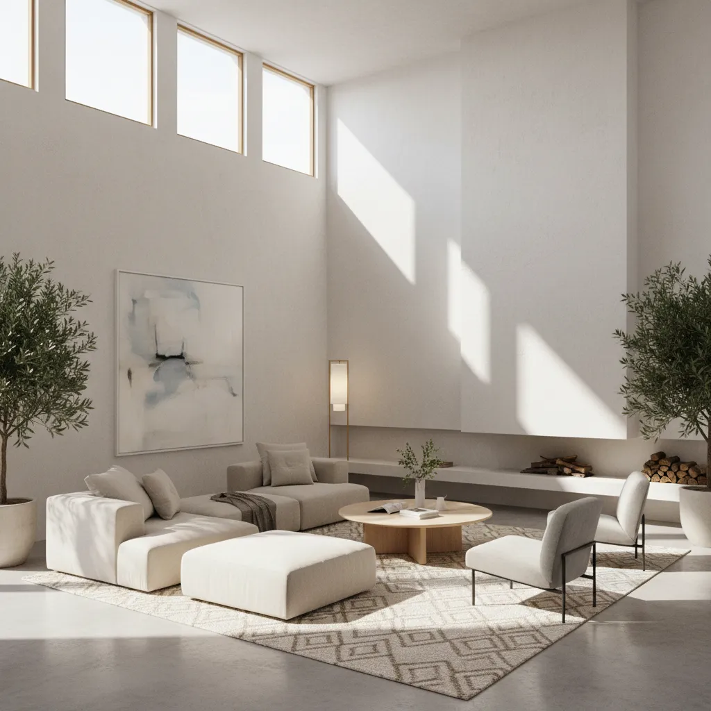 Interior daylight entering through high windows designed in elevation