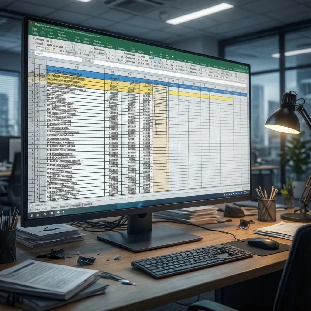 Analista revisando una tabla de decisión para pruebas de software