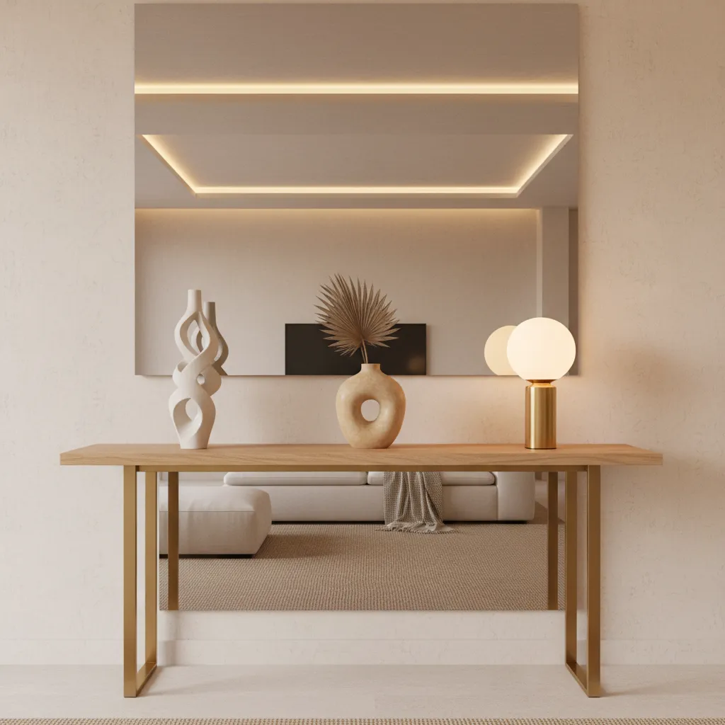 decor arrangement showing spacing and height variation