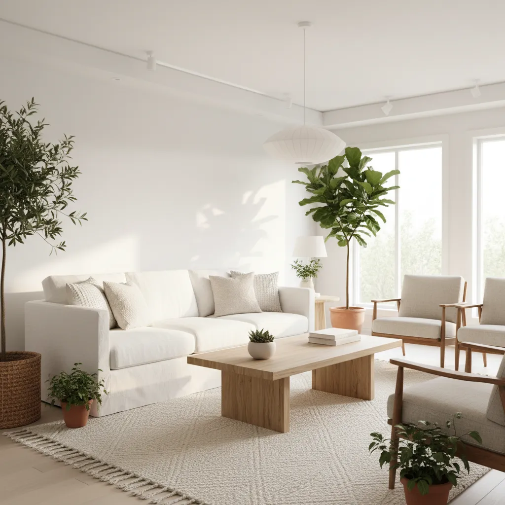 Ideas de decoración interior para casas pintadas de blanco