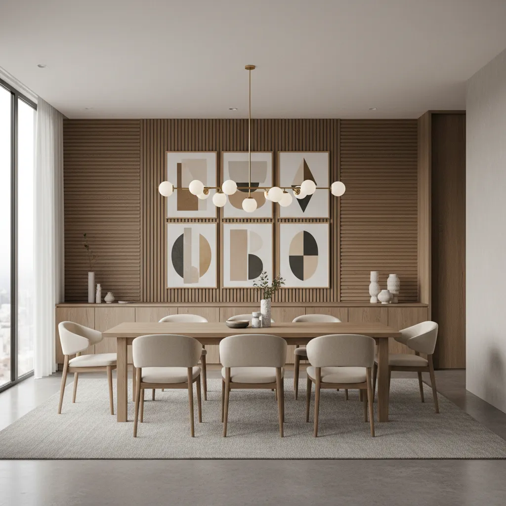 Decoraciones interiores de pared para comedor
