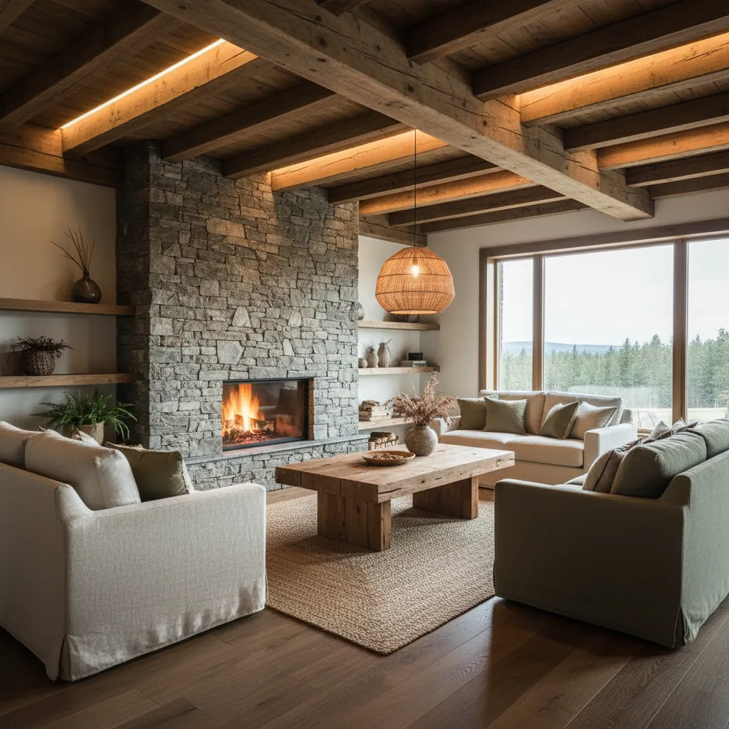Decoración rústica de interiores: ideas reales