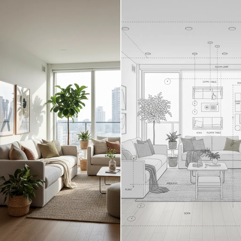 Decoración vs diseño de interiores: diferencias reales