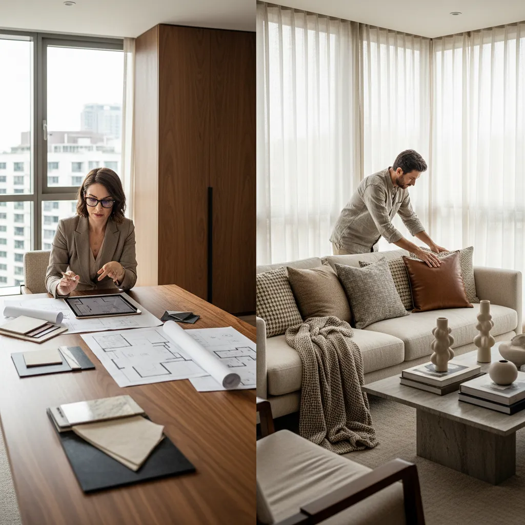 Decorador y diseñador de interiores: diferencias clave
