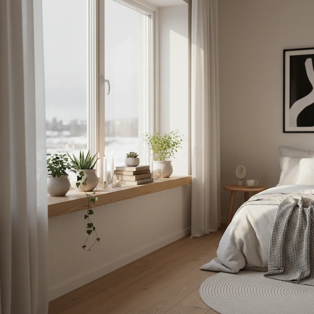 Cómo decorar un alfeizar interior de una habitación