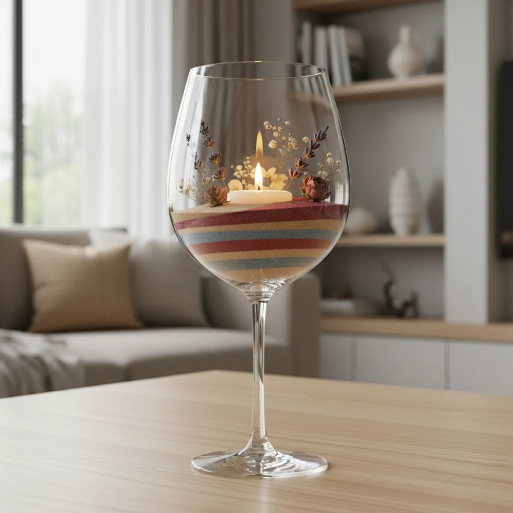 Cómo decorar interiormente una copa de cristal en casa