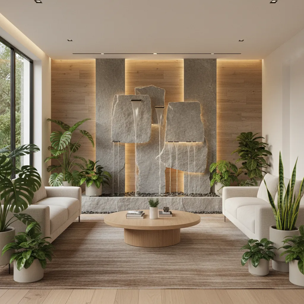 Cómo decorar fuentes de agua de interior