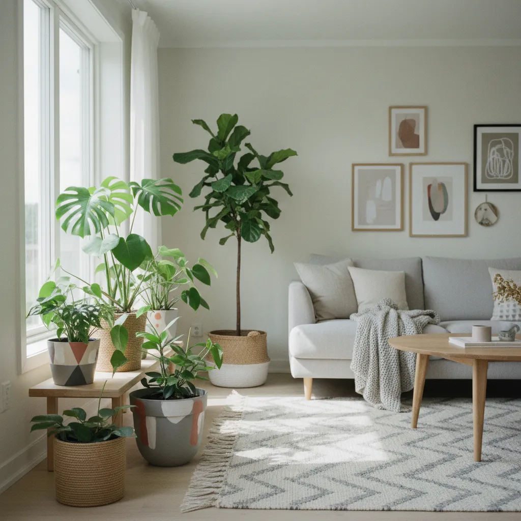 Cómo decorar macetas de plástico para interior