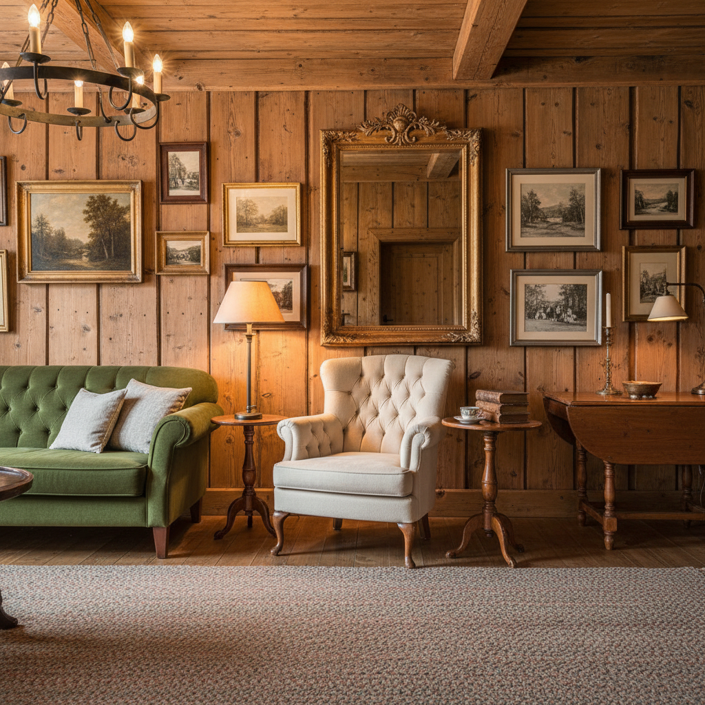 Cómo decorar paredes de madera estilo antiguo