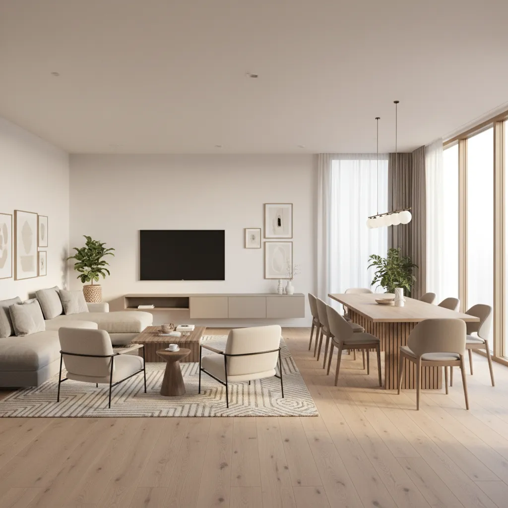 Como decorar una sala comedor para que se vea amplia y funcional