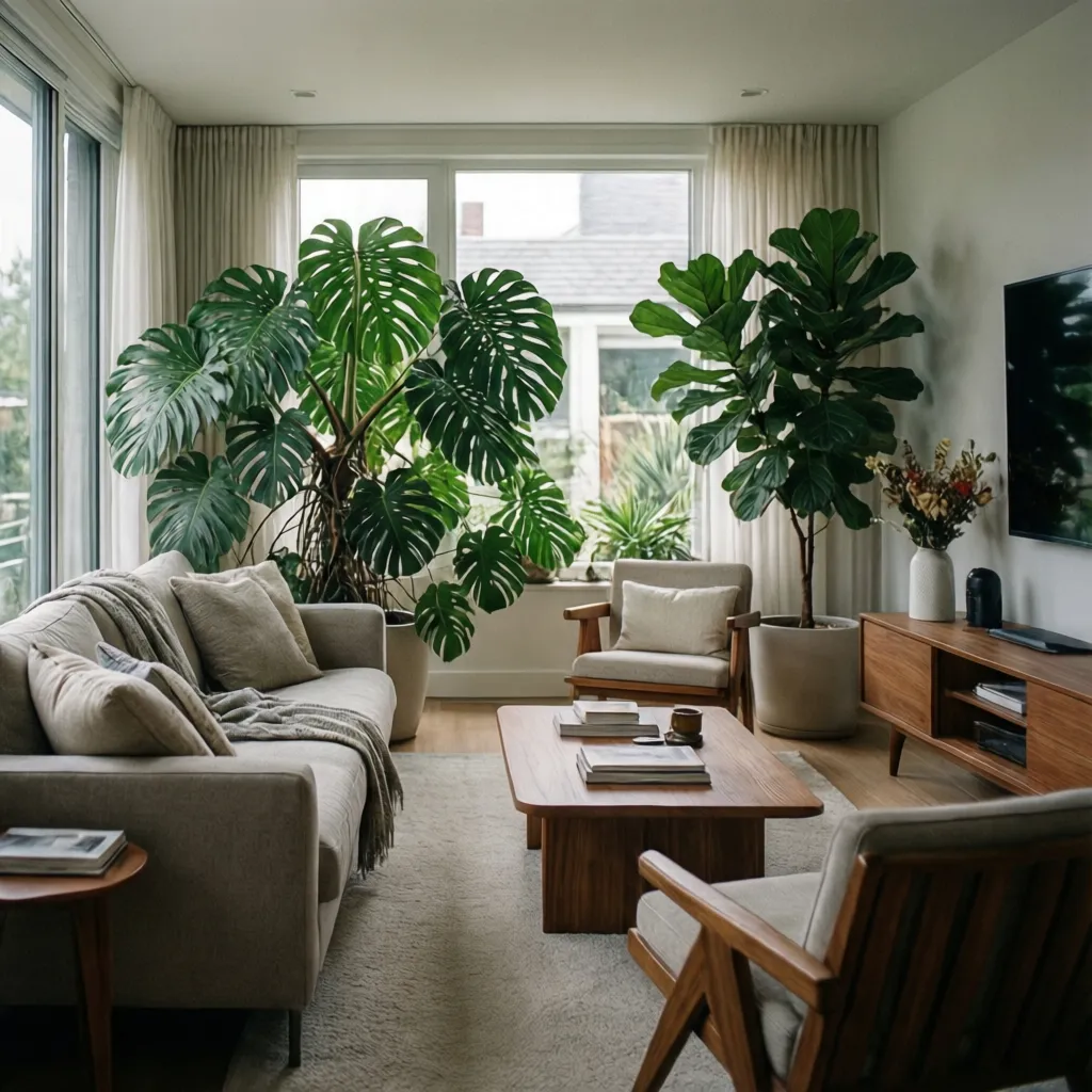 Cómo decorar salón con plantas de interior