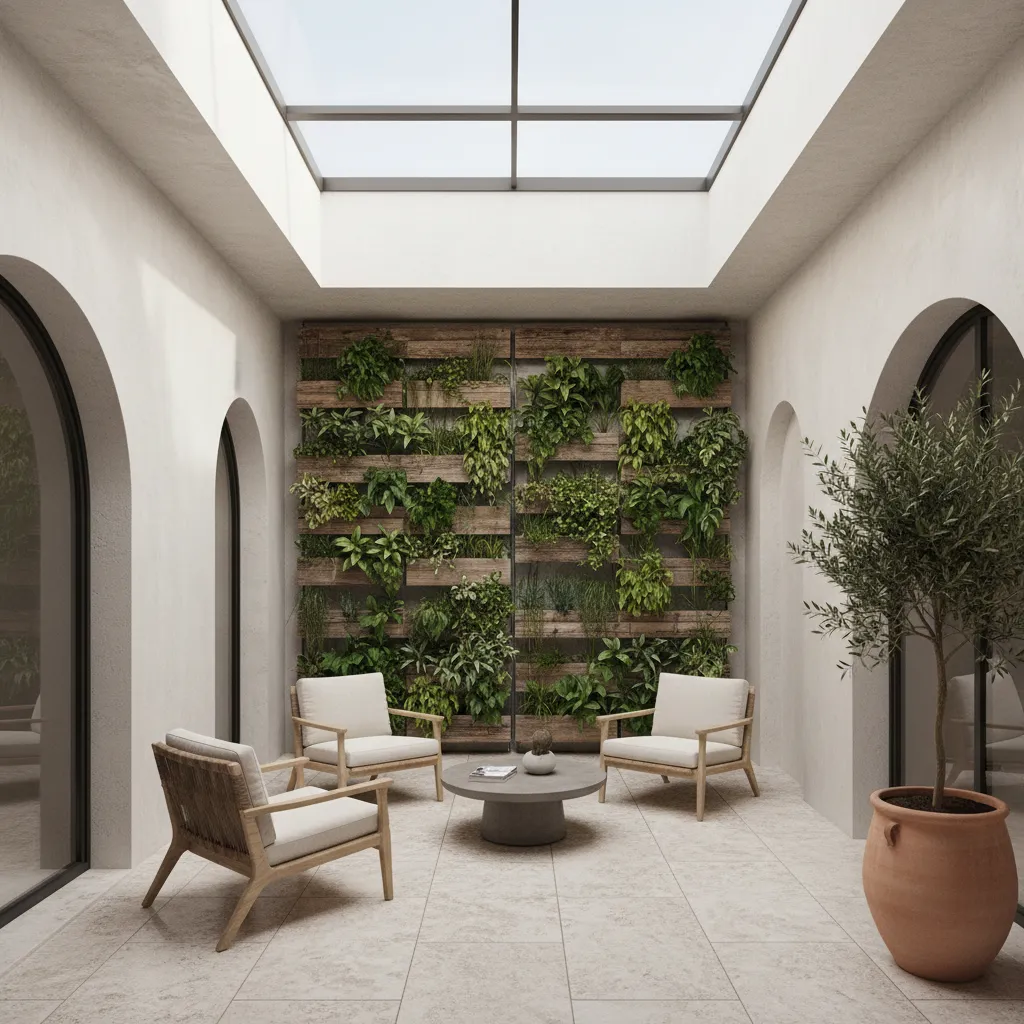 Patios interiores de pisos decorados: ideas reales