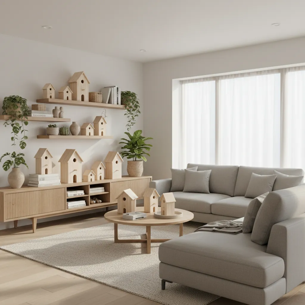 How to Style Decorative Bird Houses in Living Rooms, Shelves, and Entryways