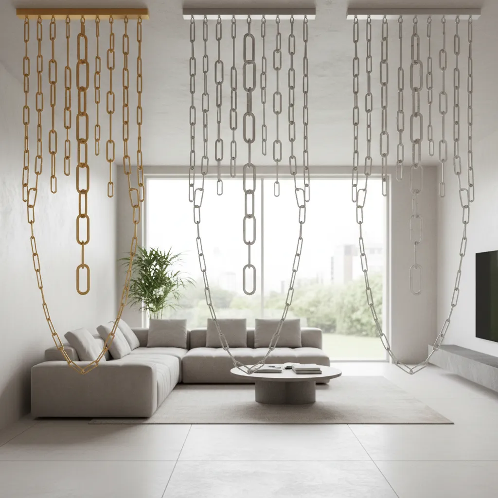 Decorative Chain Materials Comparison: Metal, Brass, Stainless, and Aluminum: A practical designer’s guide to choosing the right decorative chain material for durability, style, and interior applications