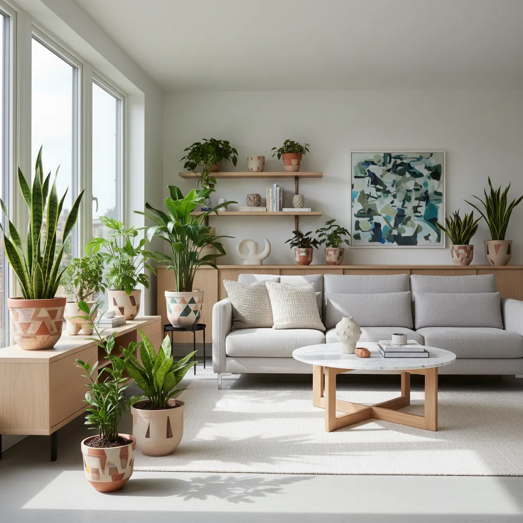 Macetas decorativas para plantas de interior