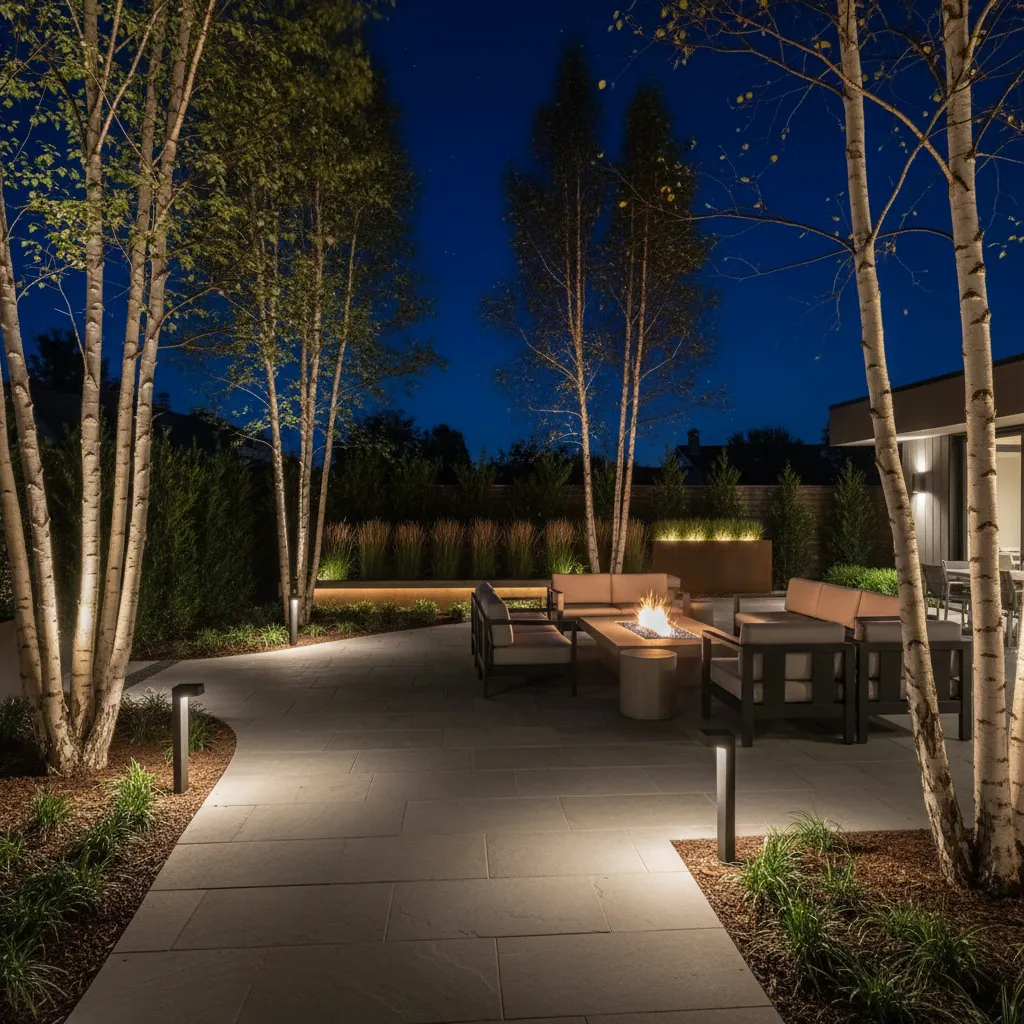Landscape Lighting Design Trends Using Decorative Trees