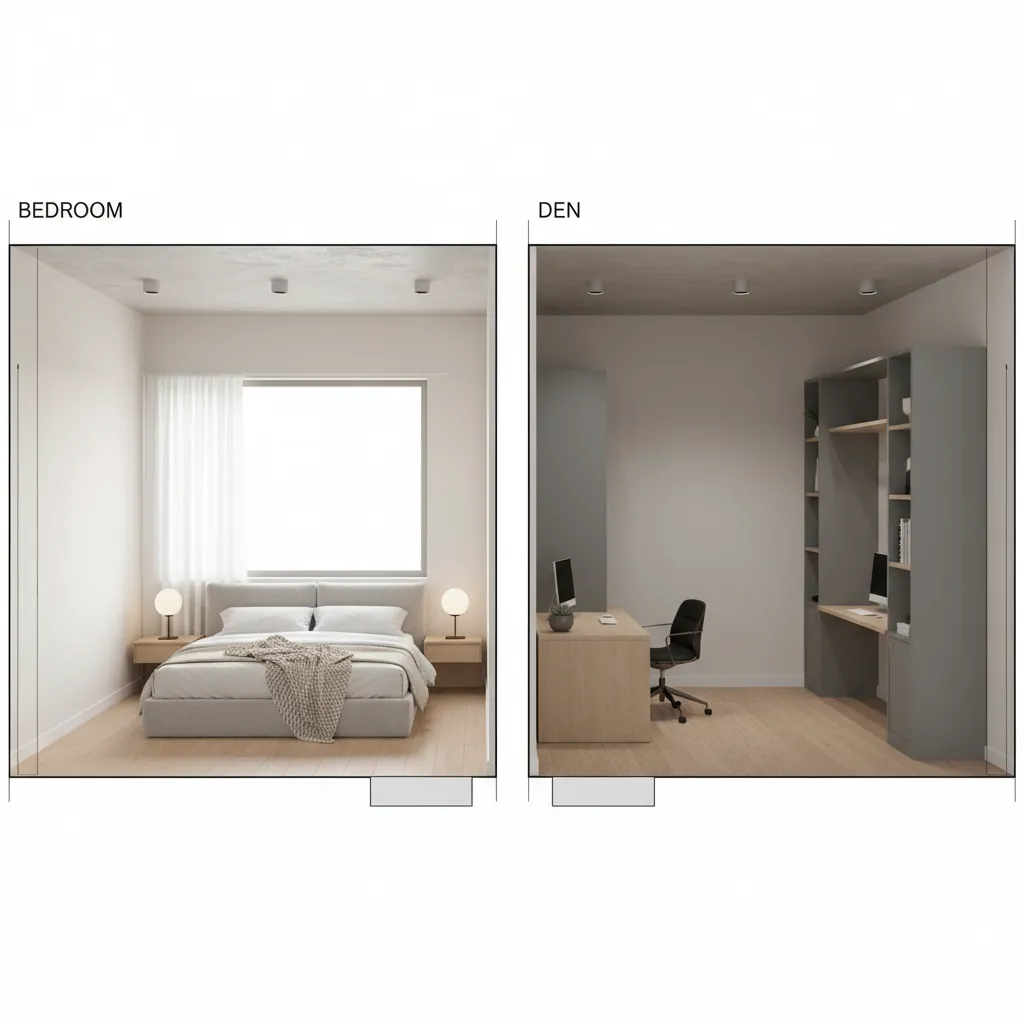Den vs Second Bedroom Key Differences in Apartment Layouts