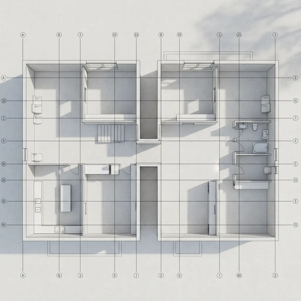 Denah Kolom Rumah 2 Lantai yang Aman dan Efisien