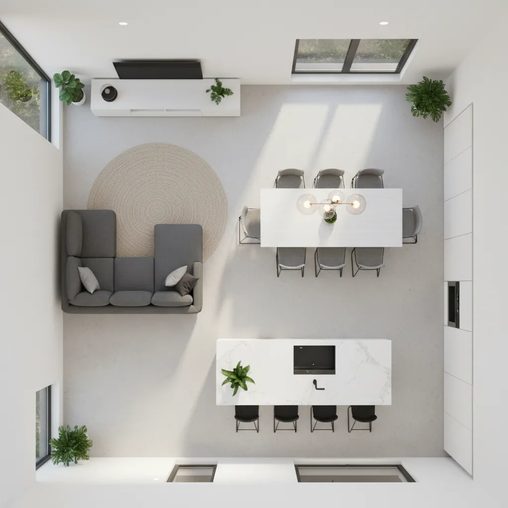 Denah Rumah Modern Minimalis 2 Kamar