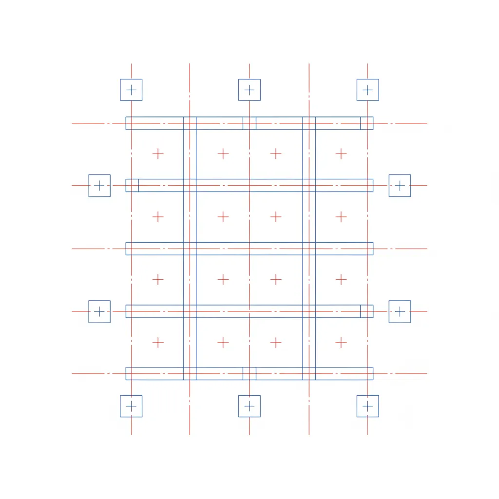 Denah Pondasi Cakar Ayam Rumah 2 Lantai