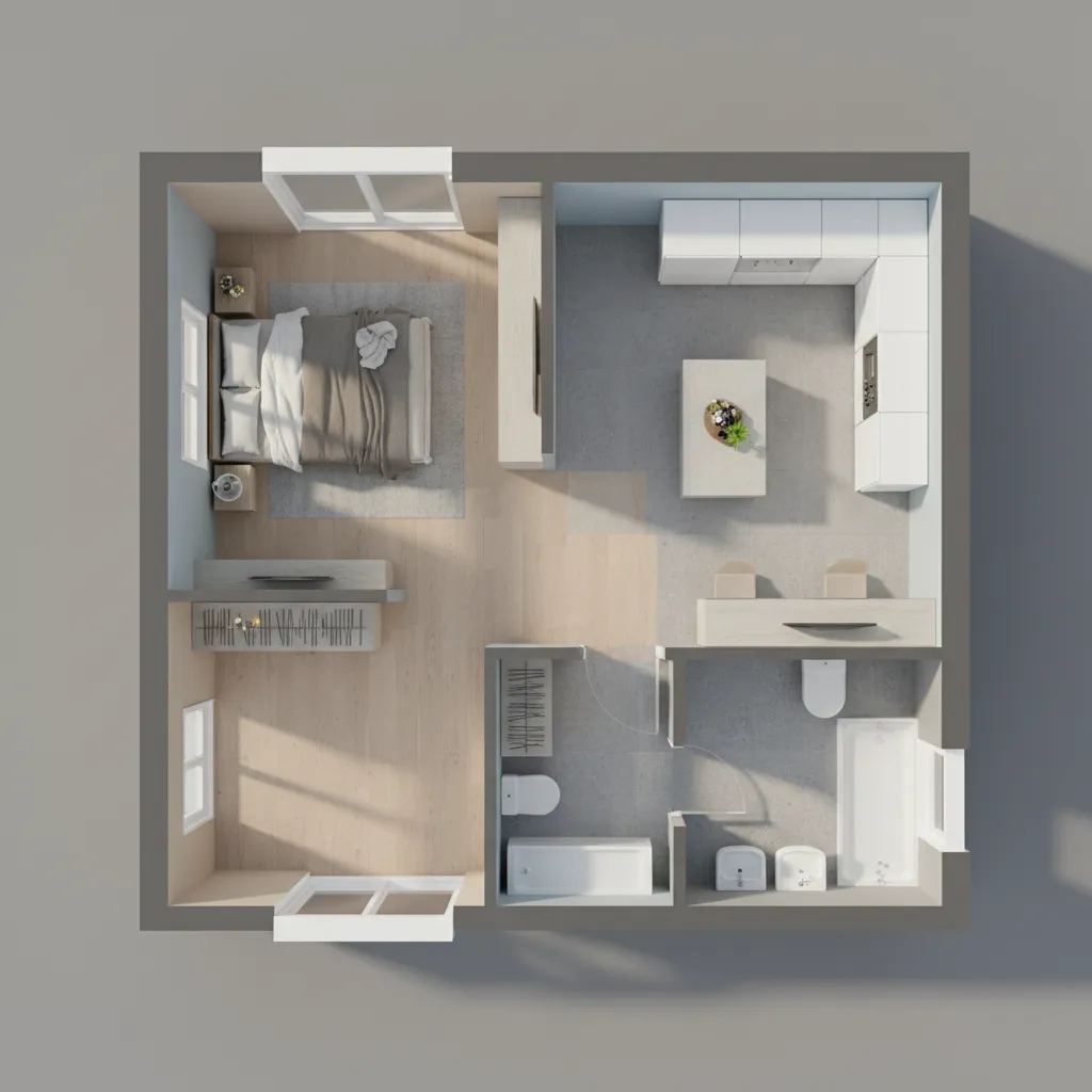 Denah Rumah 1 Kamar: Solusi Ideal Rumah Minimalis