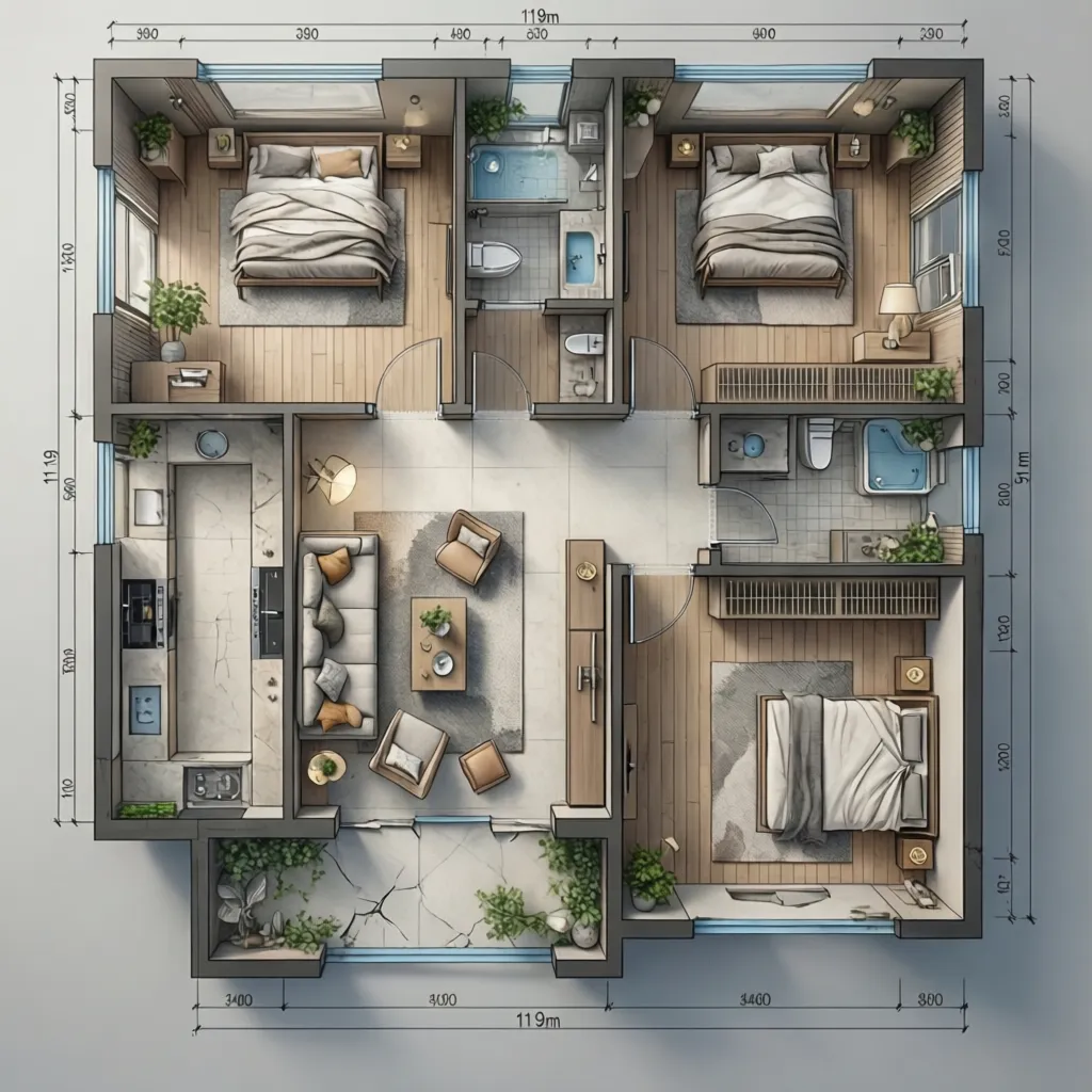 Denah Rumah 11x9: Tata Ruang Ideal & Hemat Lahan