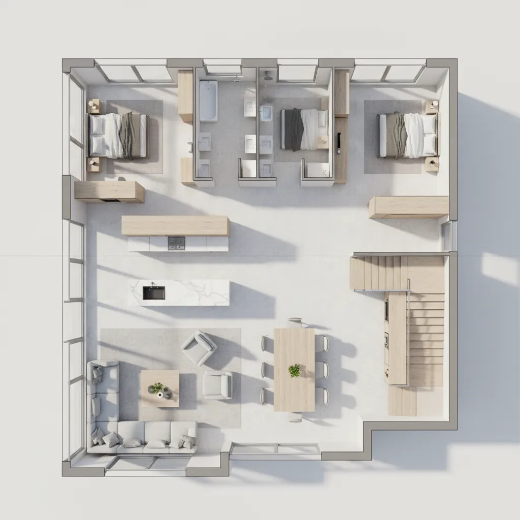 Denah Rumah 2 Lantai: Panduan Desain Fungsional