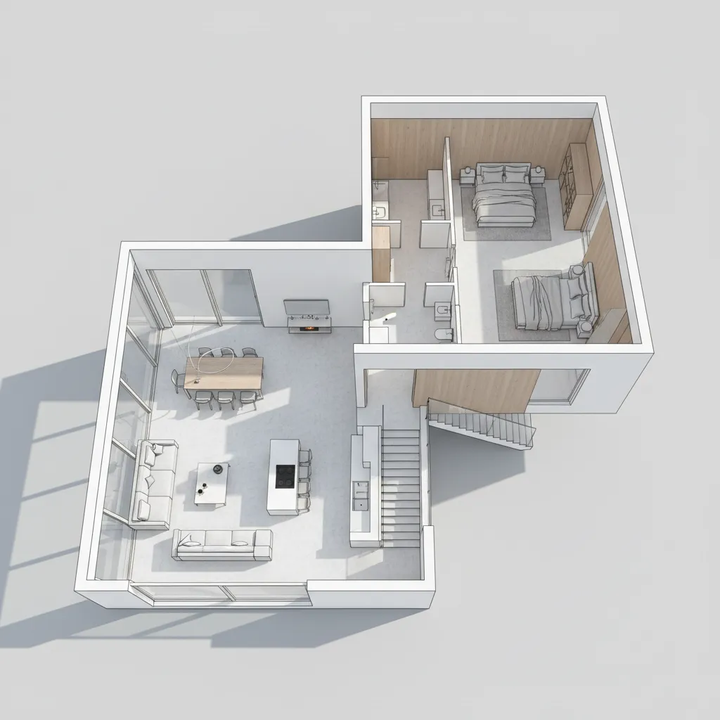 Denah Rumah 2 Lantai Type 150 yang Fungsional