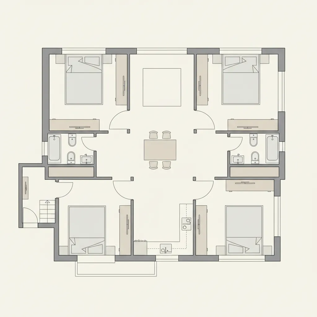 Contoh layout sederhana rumah minimalis tiga kamar