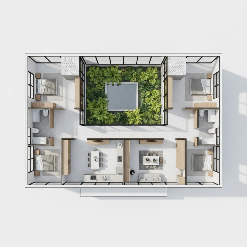 Denah Rumah 5x20 1 Lantai: Tata Ruang Nyaman