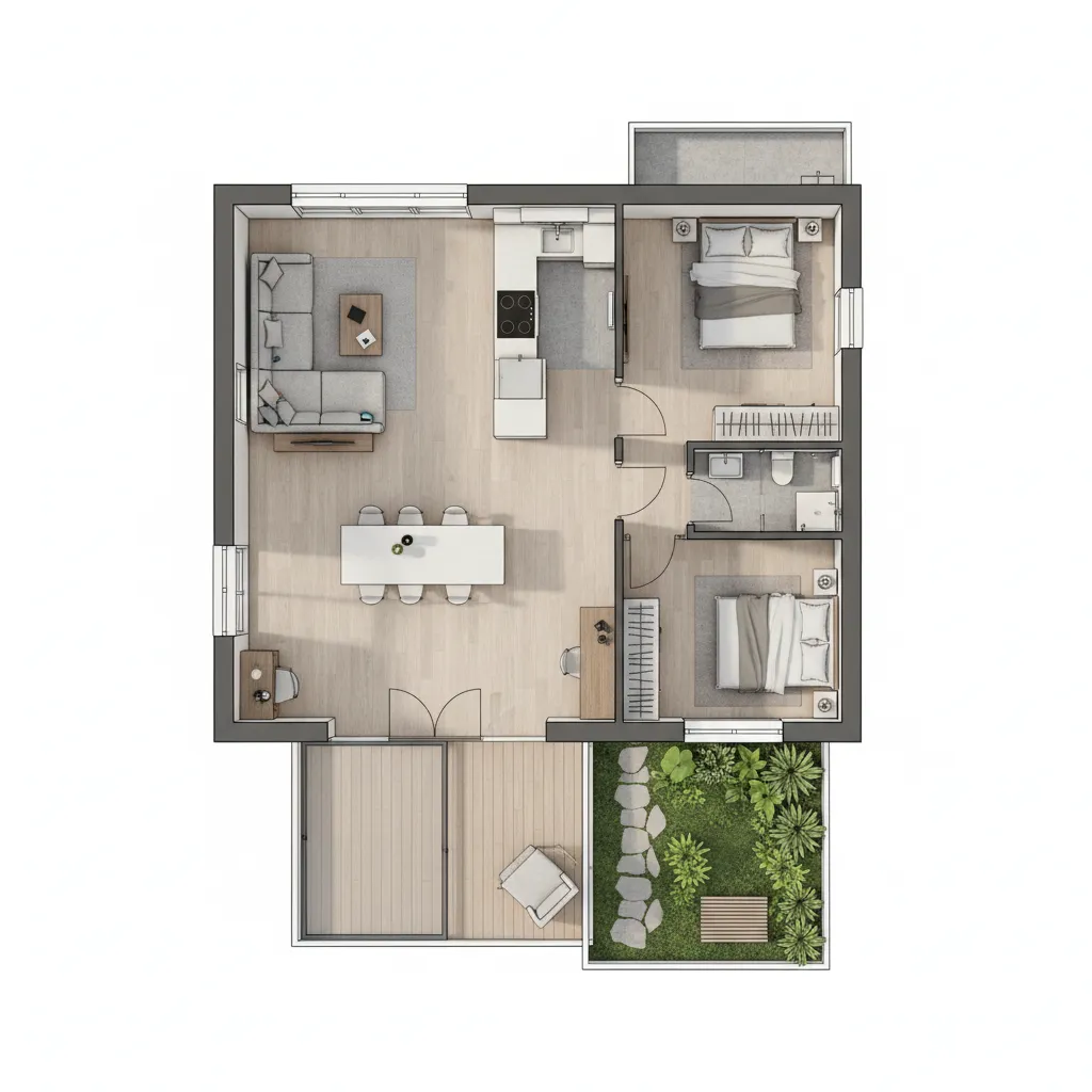 Denah Rumah 5x20: Ide Tata Ruang Lahan Memanjang