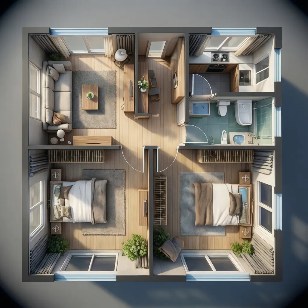 Denah Rumah 5x9 1 Lantai yang Nyaman dan Efisien