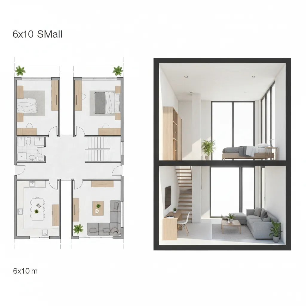 Denah Rumah 6x10 2 Lantai yang Nyaman & Efisien