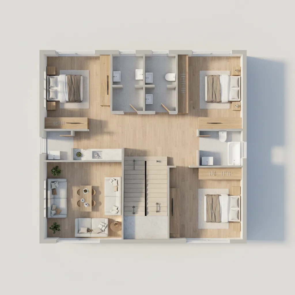 Denah Rumah 6x20 2 Lantai: Layout Nyaman & Fungsional