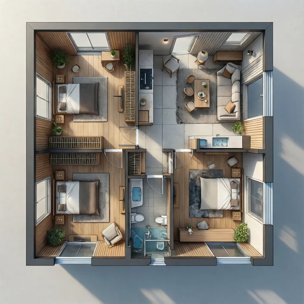Denah Rumah 6x7: Ide Tata Ruang Fungsional