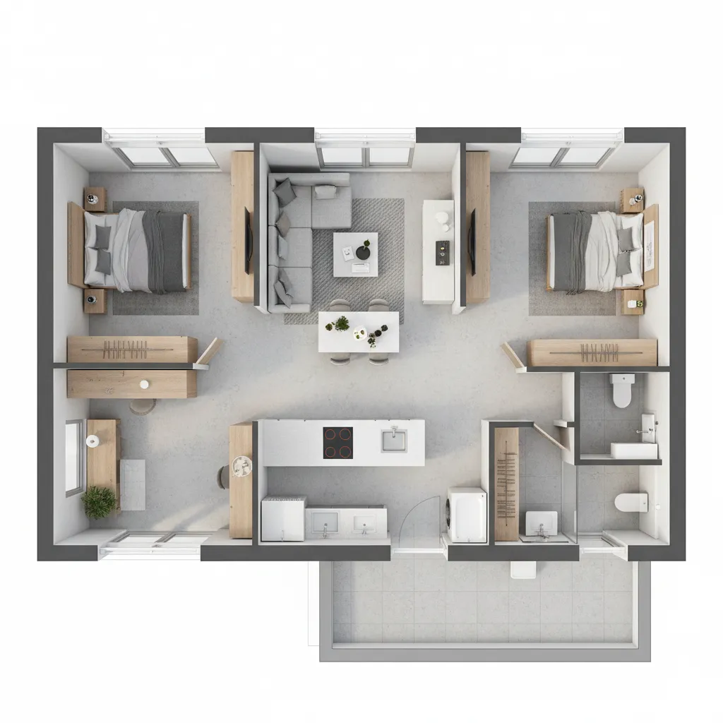 Denah Rumah 7x7 Meter: Ide Tata Ruang Fungsional
