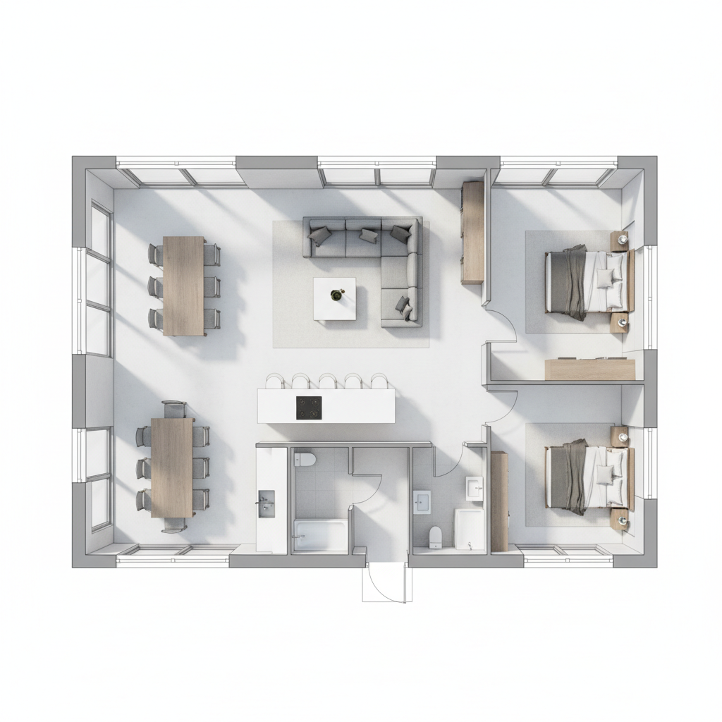 Desain Rumah Minimalis 9 x 10 Nyaman untuk Keluarga