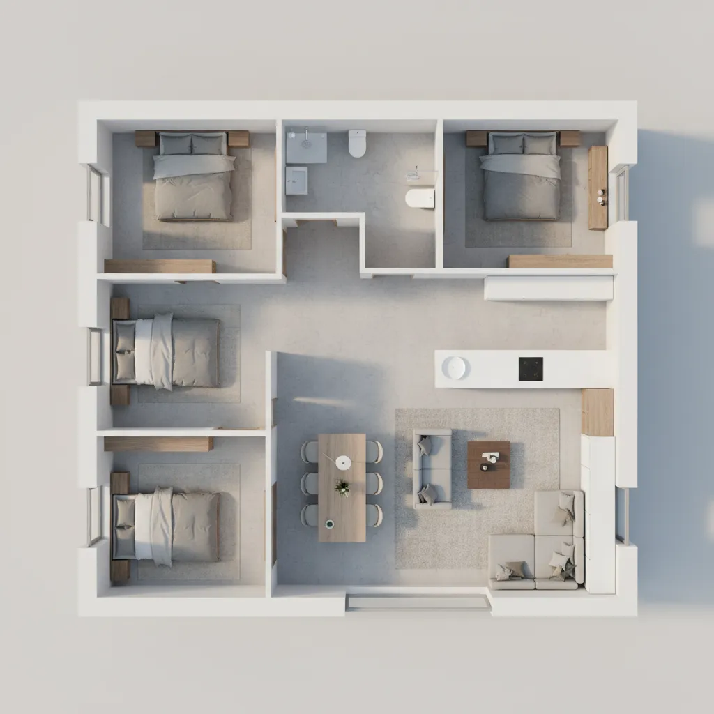 Denah Rumah 9x12: Ide Tata Ruang Nyaman & Efisien