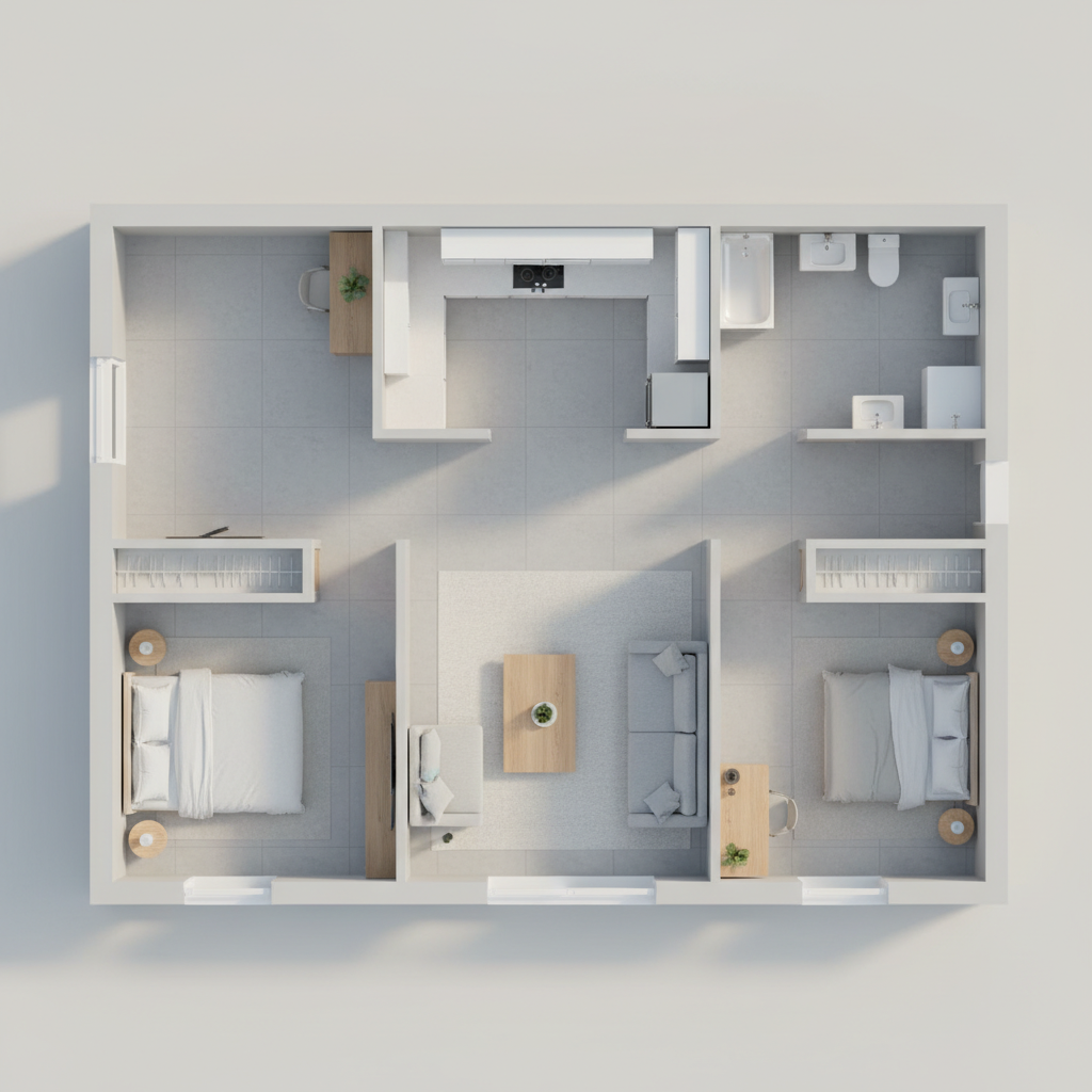Denah Rumah 9x7 yang Efisien dan Nyaman