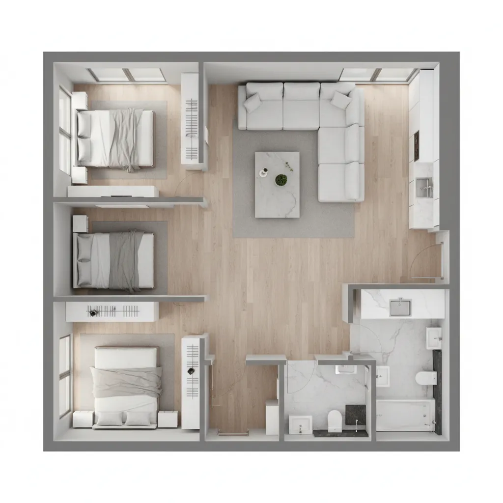 Denah Rumah 9x9: Tata Ruang Ideal & Tips Desain
