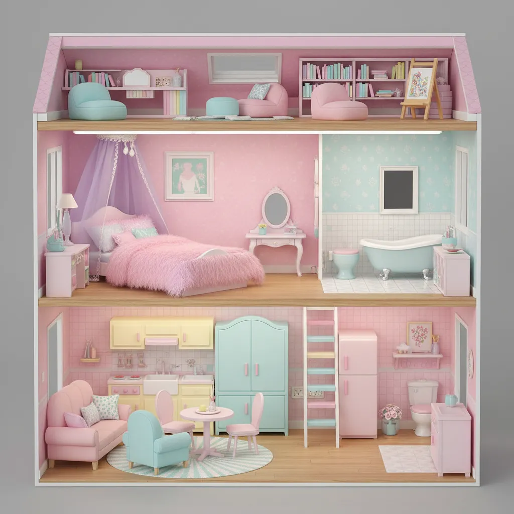 Denah Rumah Barbie: Inspirasi Tata Ruang Imut