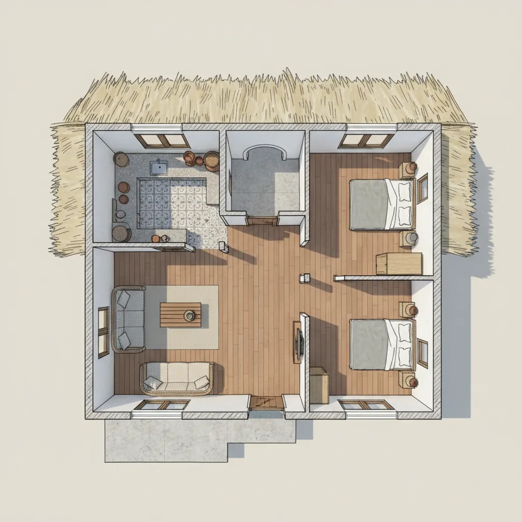 Denah Rumah Kampung yang Nyaman dan Fungsional