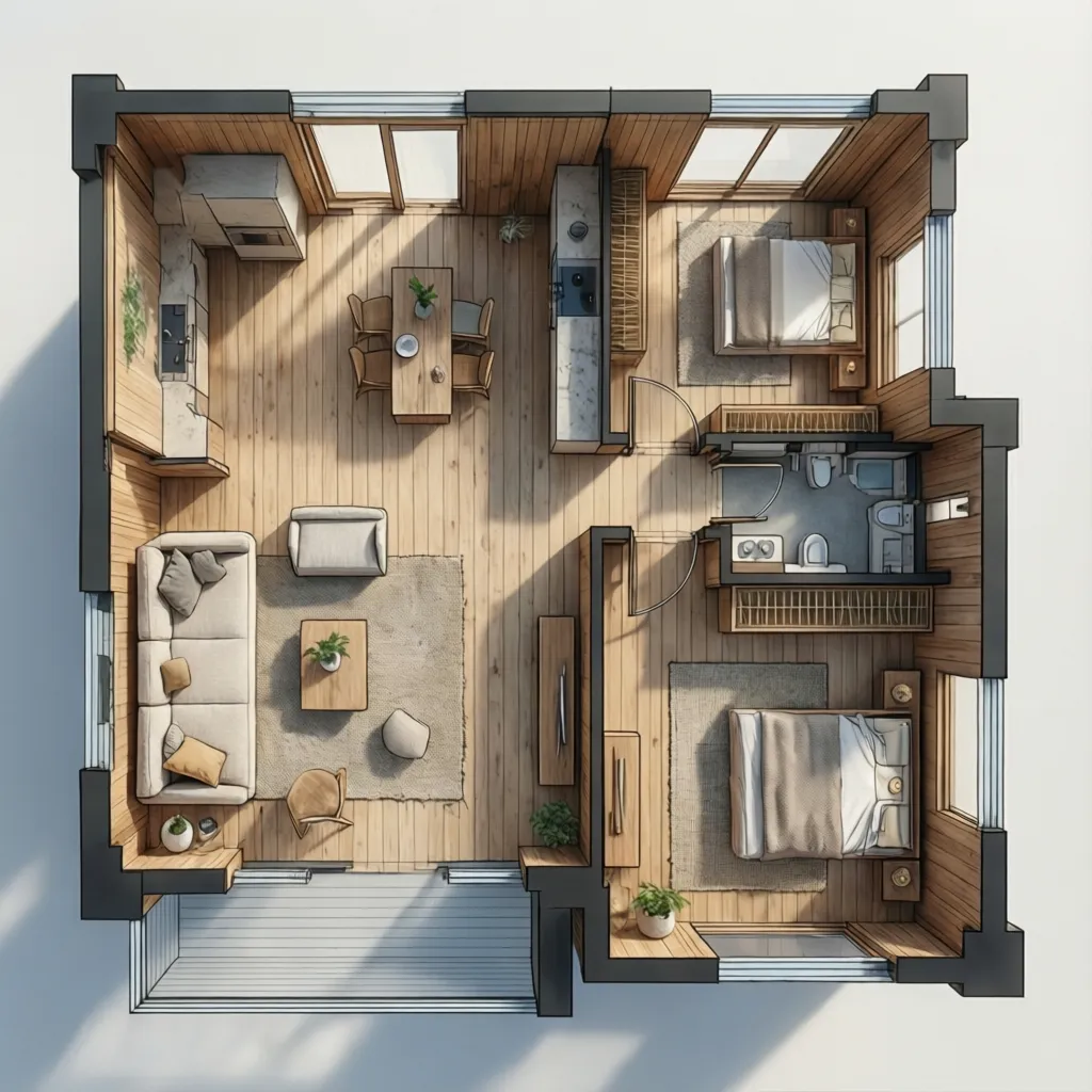 Denah Rumah Kayu Minimalis: Panduan Desain Efisien