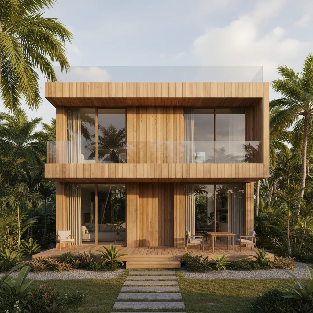 Denah Rumah Kayu Minimalis 2 Lantai yang Fungsional