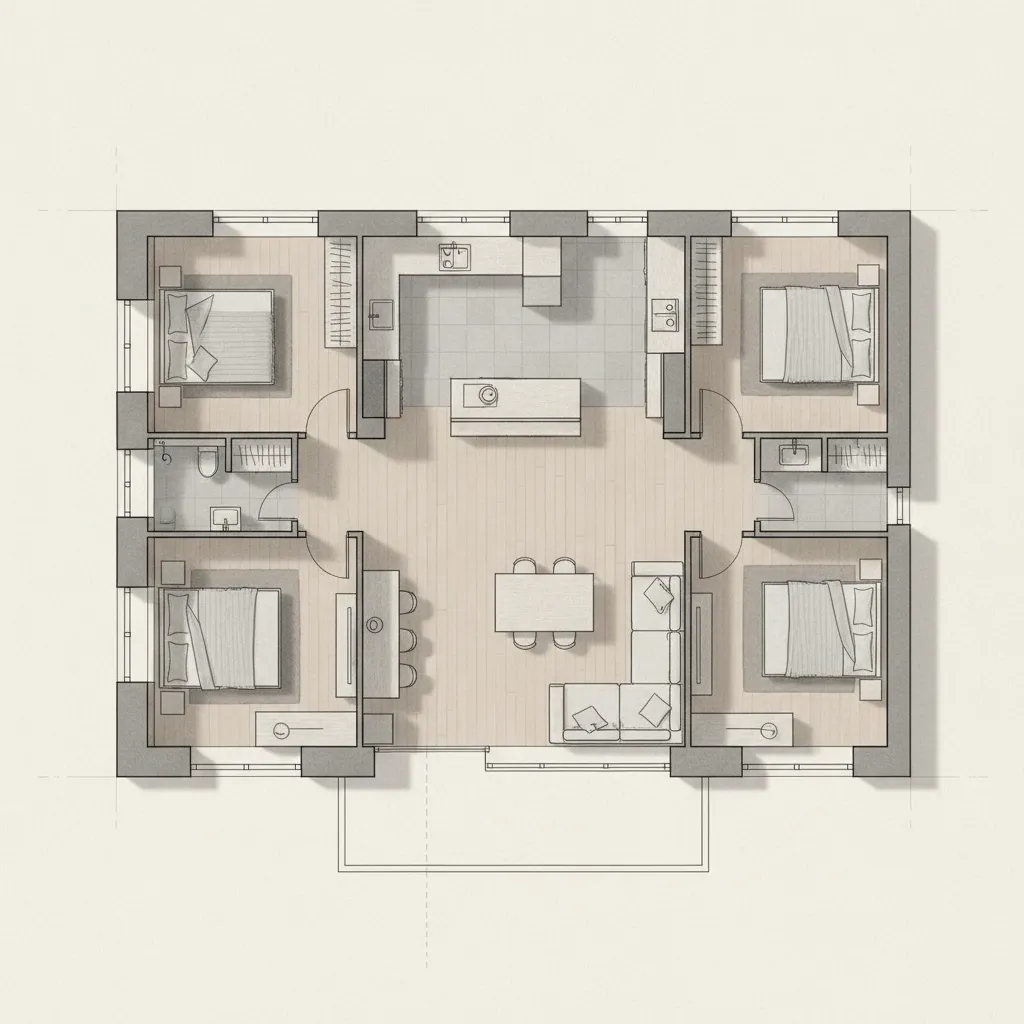 Gambar Denah Rumah Minimalis 3 Kamar