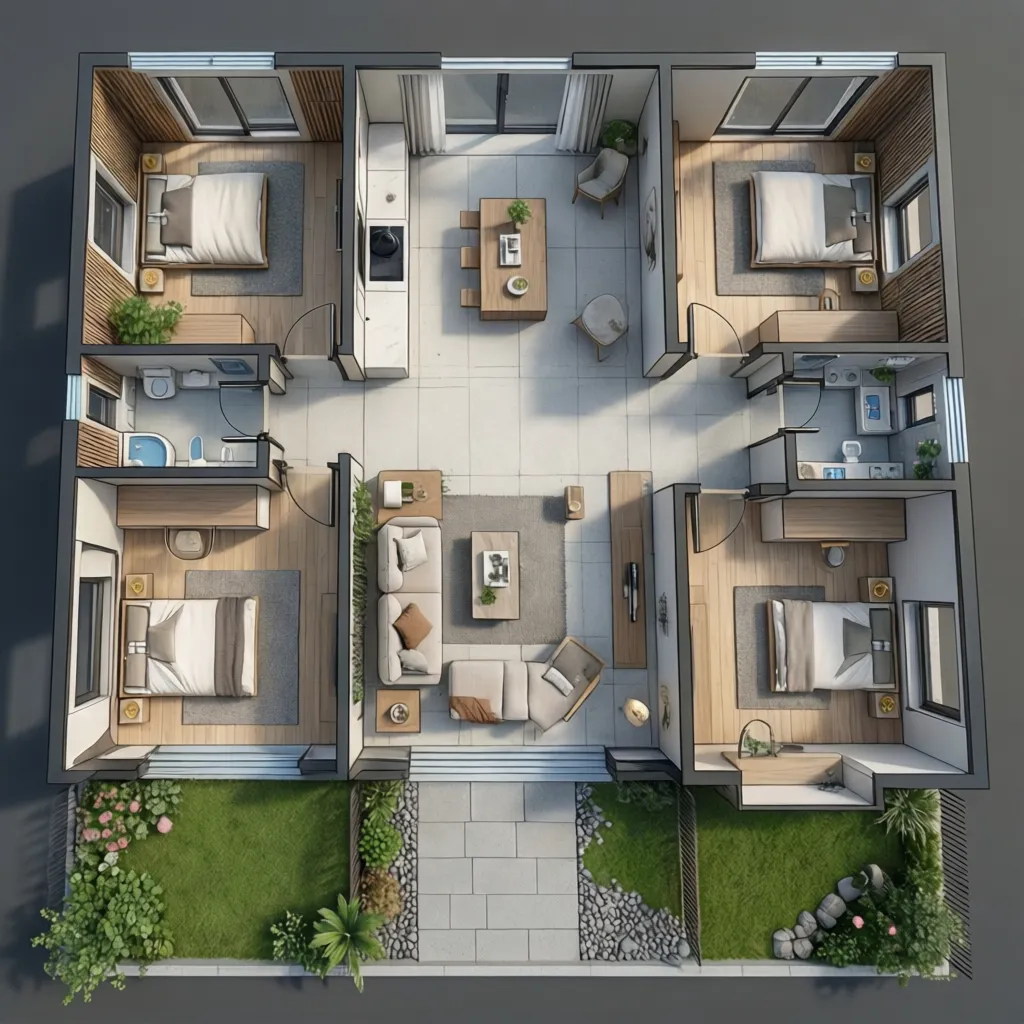 Denah Rumah Minimalis 8 x 15 yang Nyaman & Fungsional