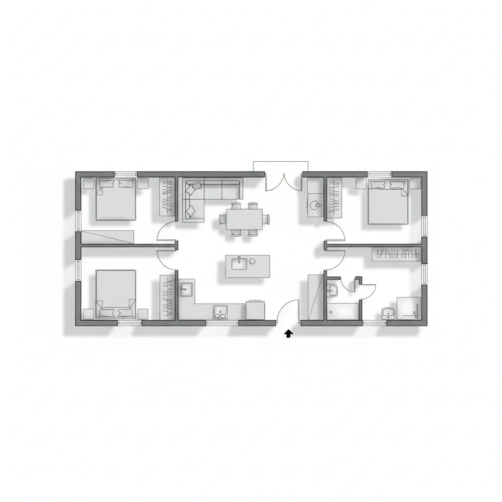 Contoh Denah Rumah Minimalis Sederhana